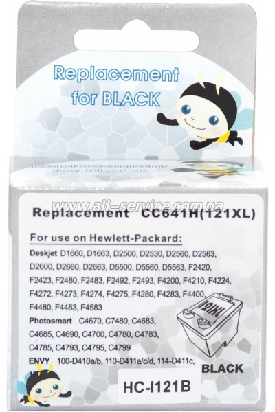 �������� MicroJet �121XL HP DJ D2563/ F4283 ������ CC641HE Black (HC-I121B)