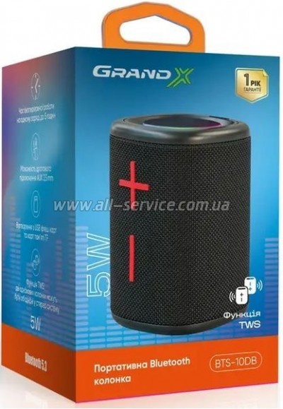   Grand-X Bluetooth Black (BTS-10DB)