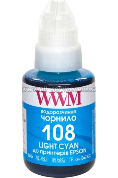 ������� WWM Epson 108 Epson L8050/ L18050 140� Light Cyan (E108LC)