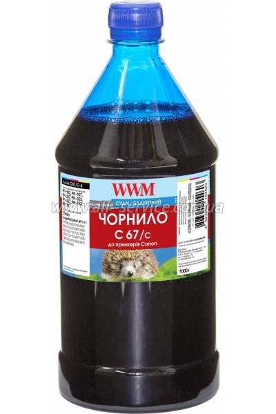 Чернила WWM для Canon IPF-107С 1000г Cyan Водорастворимые (C67/C-4) Чернила WWM для Canon IPF-107С 1000г Cyan Водорастворимые (C67/C-4)