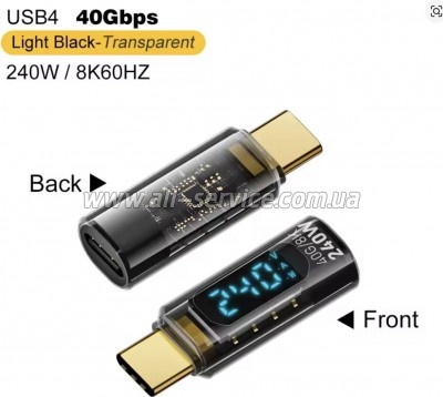 ������� USB-C M to USB-C F 40Gbps 240W 8K with display XoKo (AC-240TC�)