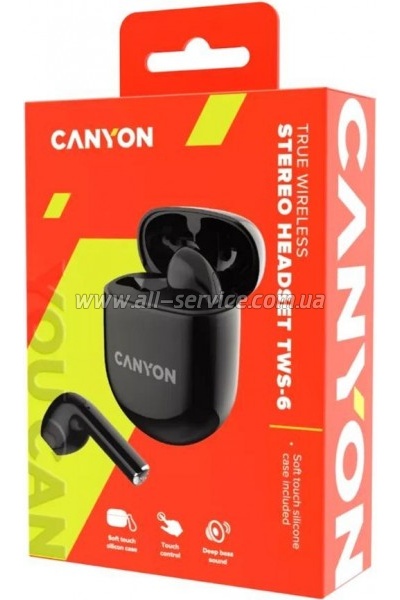 �������� Canyon TWS-6 Black (CNS-TWS6B)