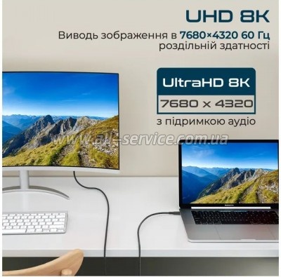 ���� ������ USB-C to USB-C 2.0m Promate (powerbolt240-2m.black)