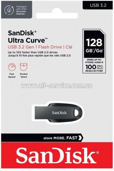 ������ SanDisk 32GB Ultra Curve Black USB 3.2 (SDCZ550-032G-G46)