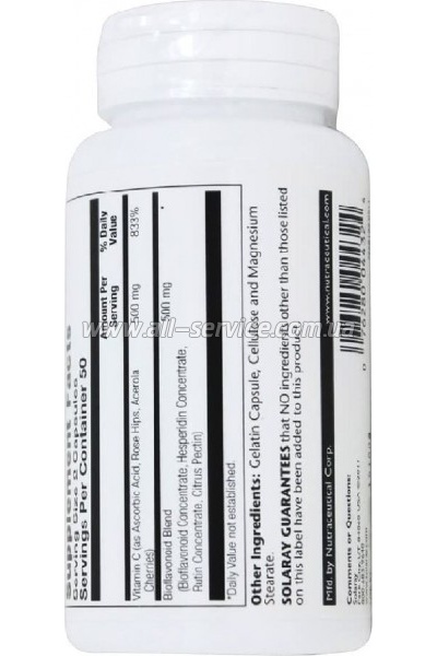  Solaray  C c , 500 , 100  (SOR04432)