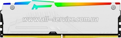     DDR5 128GB (4x32GB) 5600 MHz FURY Beast RGB White Kingston Fury (ex.HyperX) (KF556C40BWAK4-128)