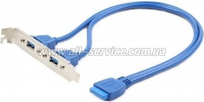  USB 3.0 10P 45  Cablexpert (CC-USB3-RECEPTACLE)