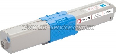 �����-�������� BASF OKI C301/ C321/ MC332/ MC342 ������ 44973543 Cyan (BASF-KT-44973543)