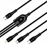   ColorWay USB 2.0 AM to Lightning + Micro 5P + Type-C 1.2m 3.0A Black (CW-CBPDU3060-BK)