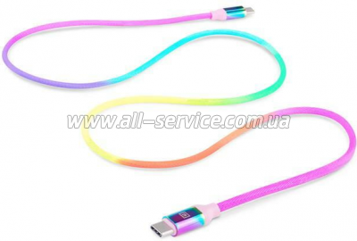 ���� ������ USB-C to USB-C 1.0m Premium Rainbow REAL-EL (EL123500053)