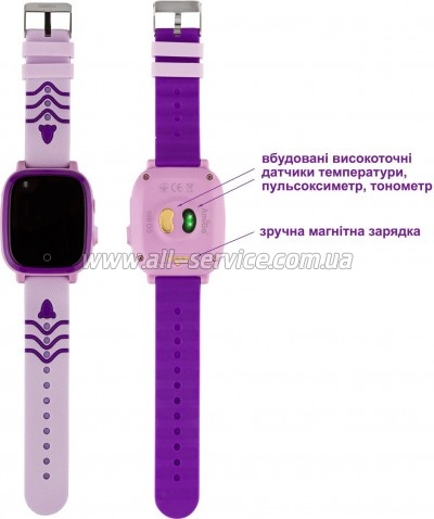 �����-���� Amigo GO005 4G WIFI Kids waterproof Thermometer Purple (747019)