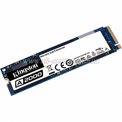 SSD  Kingston KC2000 1TB NVMe M.2 2280 PCIe 3.0 x4 3D NAND TLC (SKC2000M8/1000G)