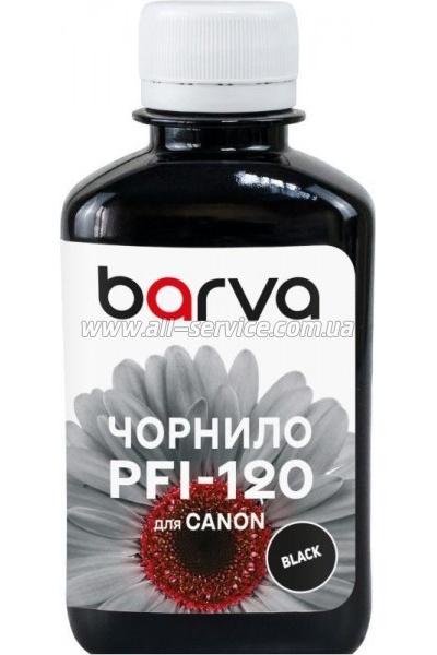 Чернила Barva Canon PFI-120/ PFI-710 180мл black pigmented (C120-894) Чернила Barva Canon PFI-120/ PFI-710 180мл black pigmented (C120-894)