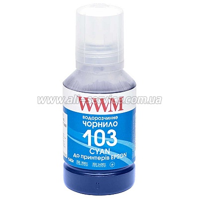  WWM 103  Epson L3100/ 3110/ 3150 140 Cyan (E103C)