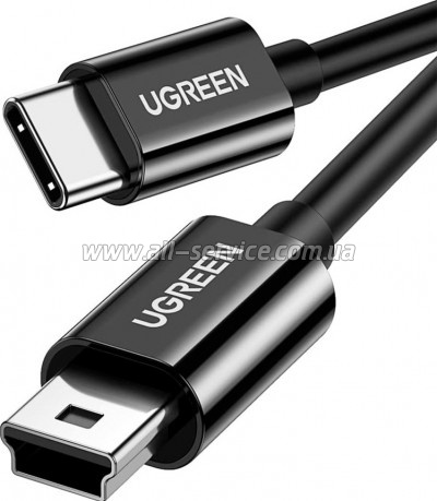���� ������ USB-C 2.0 AM to Mini 5P 1.0m US242 black Ugreen (50445)