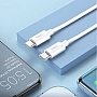 ���� ������ USB-C to USB-C 1.0m Magic silicone PD 60W X87 white HOCO (6931474783264)