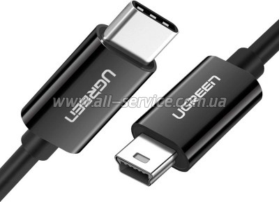 ���� ������ USB-C 2.0 AM to Mini 5P 1.0m US242 black Ugreen (50445)