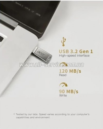 ������ Acer 256GB UM310 Silver USB 3.2 (BL.9BWWA.583)