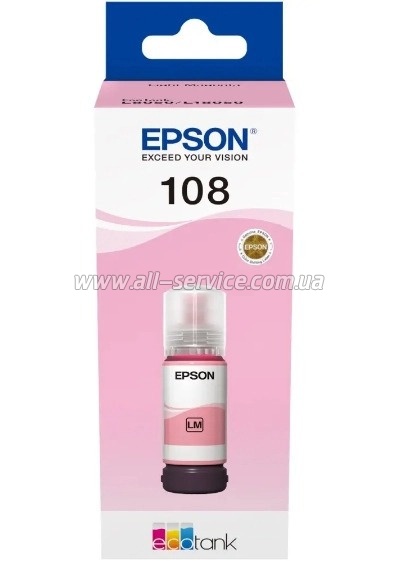  Epson 108 EcoTank L8050/ L18050 Light Magenta (C13T09C64A)