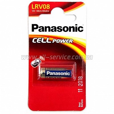  Panasonic Micro Alkaline LRV08/ A23 / MN21 / V23 (LRV08L/1BE)