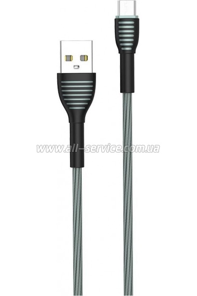 ���� ������ USB 2.0 AM to Micro 5P 1.0m ColorWay (CW-CBUM041-GR)