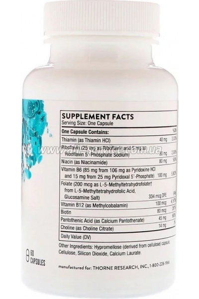  Thorne Research - 6, B-Complex 6, 60  (THR-10603)