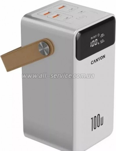   Canyon 60000mAh OnPower 610 PD/100W metal White (CNS-CPB610W)