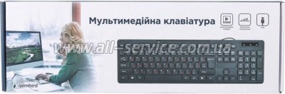  Gembird KB-MCH-04-UA USB Black (KB-MCH-04-UA)