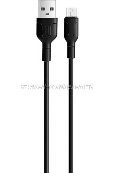 ���� ������ USB 2.0 AM to Micro 5P 1.0m 2A black XO (NB212-AM.black)