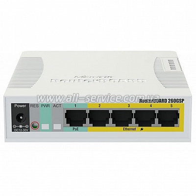  MikroTik RB260GSP (CSS106-1G-4P-1S)