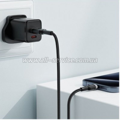 ���� ������ USB 2.0 AM to USB-C 1.2m 60W black Acefast (6974316285144)