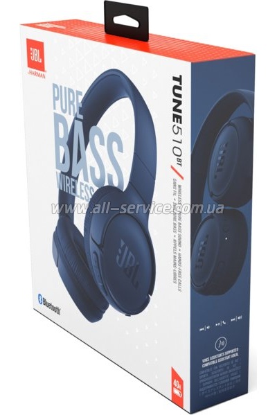  JBL Tune 510BT Blue (JBLT510BTBLUEU)