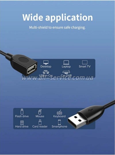 ���� ������ USB 2.0 AM/AF 3.0m Cabletime (CA915163)