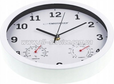   Esperanza Wall Clock Lyon 25 White (EHC016W)