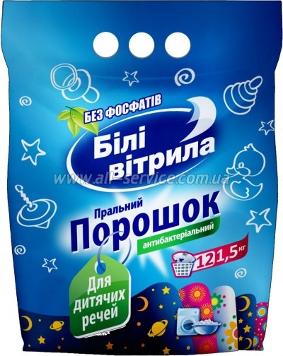 Стиральный порошок Білі Вітрила Для детских вещей 1.5 кг (4820017661249) Стиральный порошок Білі Вітрила Для детских вещей 1.5 кг (4820017661249)