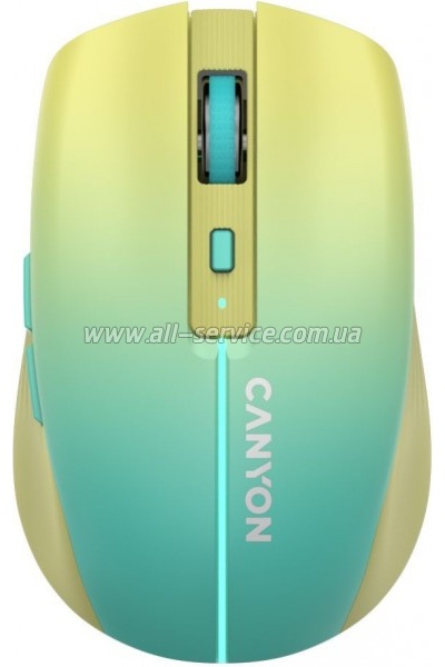  Canyon MW-44 LED Rechargeable Wireless/Bluetooth Yellow Blue (CNS-CMSW44UA)