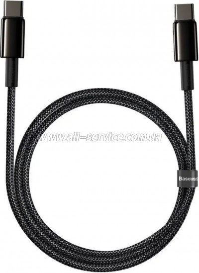 ���� ������ USB-C to USB-C 1.0m 100W black Baseus (CATWJ-01)