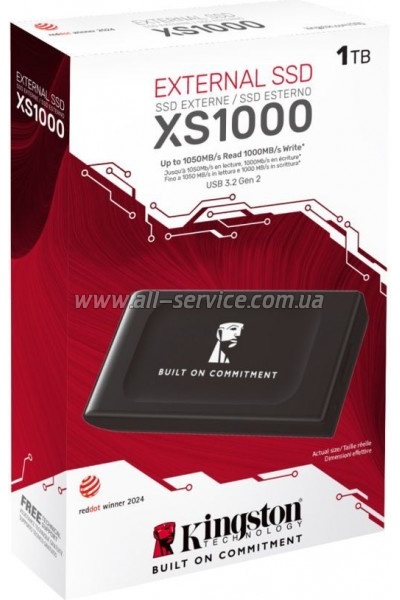  SSD USB Type-C 1TB XS1000 Kingston (SXS1000/1000GA)