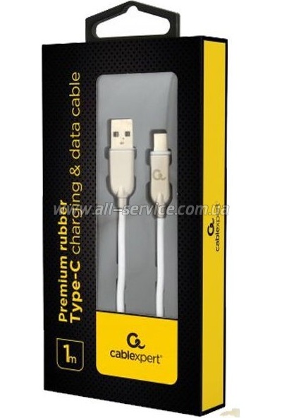 ���� ������ USB 2.0 AM to USB-C 1.0m Cablexpert (CC-USB2R-AMCM-1M-W)