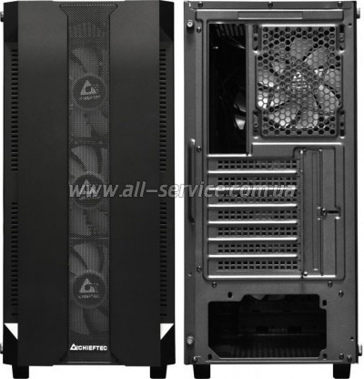  Chieftec Gaming Hunter Tempered Glass Edition (GS-01B-OP)