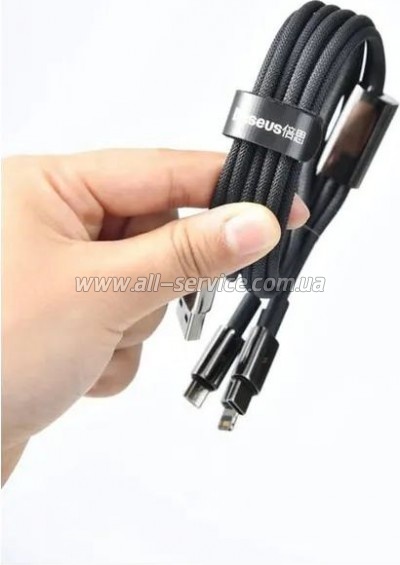 ���� ������ USB 2.0 AM to USB-C 1.0m 100W black Baseus (CAWJ000001)