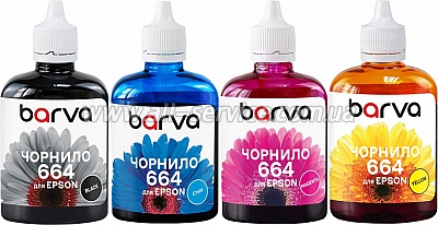 �������� ������ Barva Epson 664 Epson L100/ L210/ L300/ L350/ L355 B/C/M/Y 90� (E-L100-090-MP)
