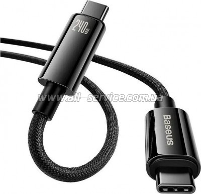 ���� ������ USB-C to USB-C 2.0m 240W Black Baseus (CAWJ040101)