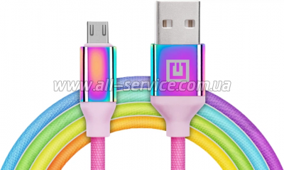 ���� ������ USB 2.0 AM to Micro 5P 1.0m Premium Rainbow REAL-EL (EL123500052)