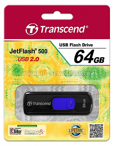  64GB TRANSCEND JetFlash 500 (TS64GJF500)
