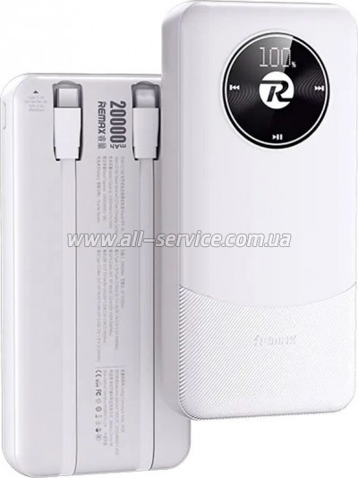 ������� ������������� Remax 20000mAh PD 20W White (RPP-38 / 45364 / White)