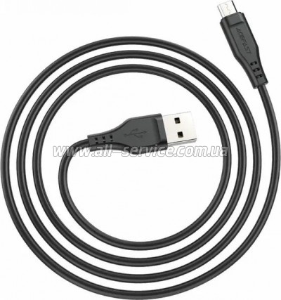 ���� ������ USB 2.0 AM to Micro 5P 1.2m 2.4A TPE C3-09 black Acefast (6974316280880)
