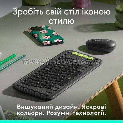  Logitech POP Icon Keys Bluetooth UA Graphite (920-013157)