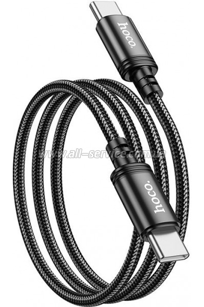 ���� ������ USB-C to USB-C 1.0m Wind 60W X89 black HOCO (6931474784384)