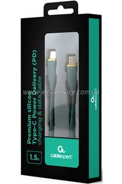 ���� ������ USB-C to USB-C 1.5m 3A Cablexpert (CC-USB2S-CMCM-1.5M-G)